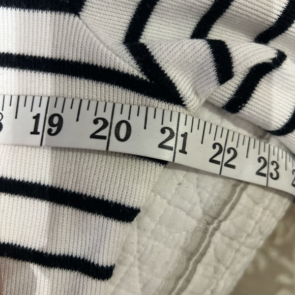 Ralph Lauren Blue/White Striped Nautical Women's Sweater Shawl Neck Size Large - Picture 6 of 8